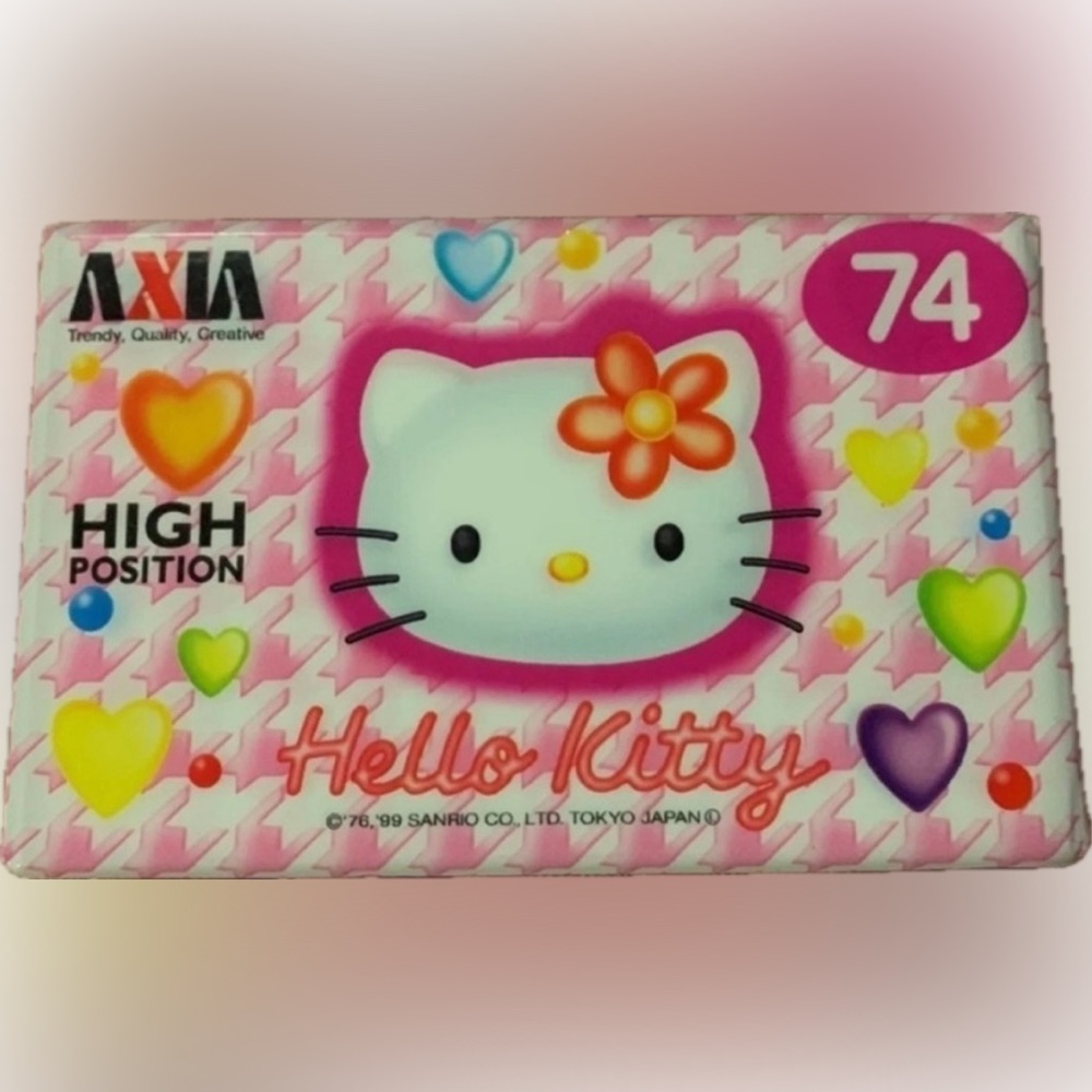 New Vintage 1999 Rare Sanrio Japan Hello Kitty 74 minute Blank Cassette